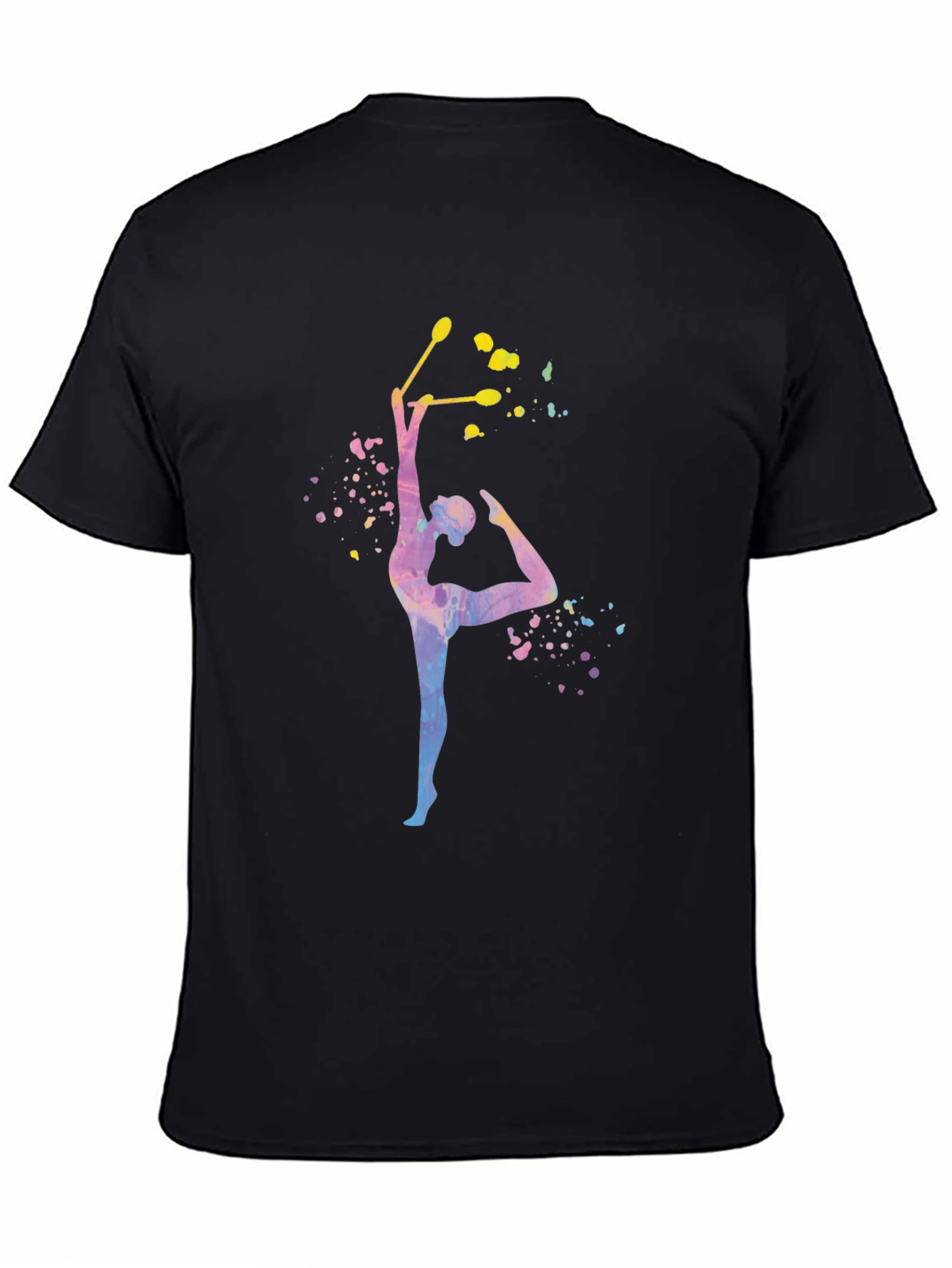 Gymnast Artistic T-Shirt - Black Cotton Tee