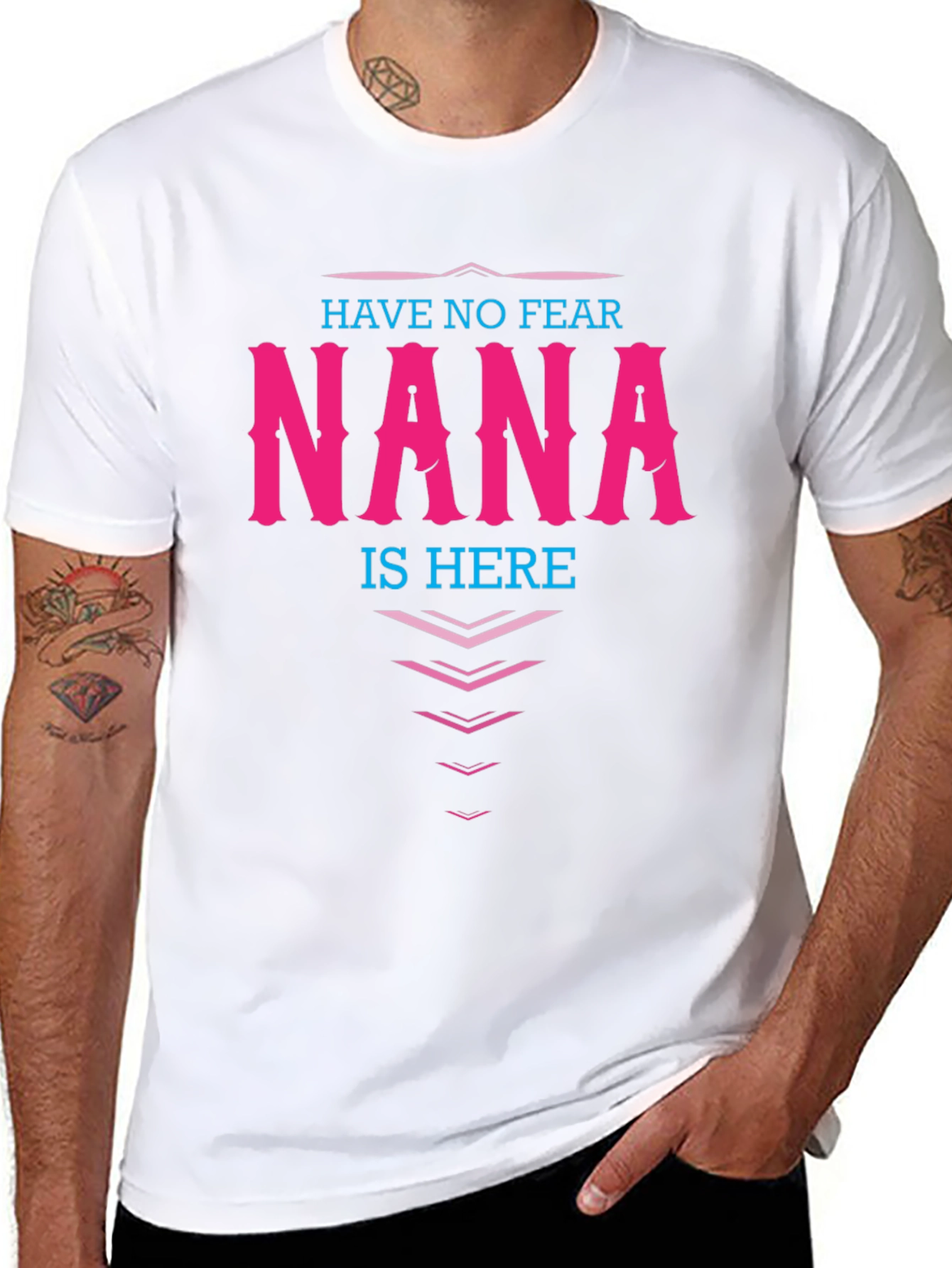 Have No Fear NANA is Here T-Shirt Grandma Gift