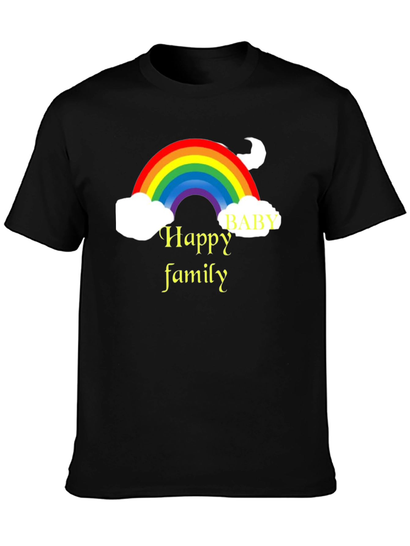 Happy Family Rainbow Graphic Tee