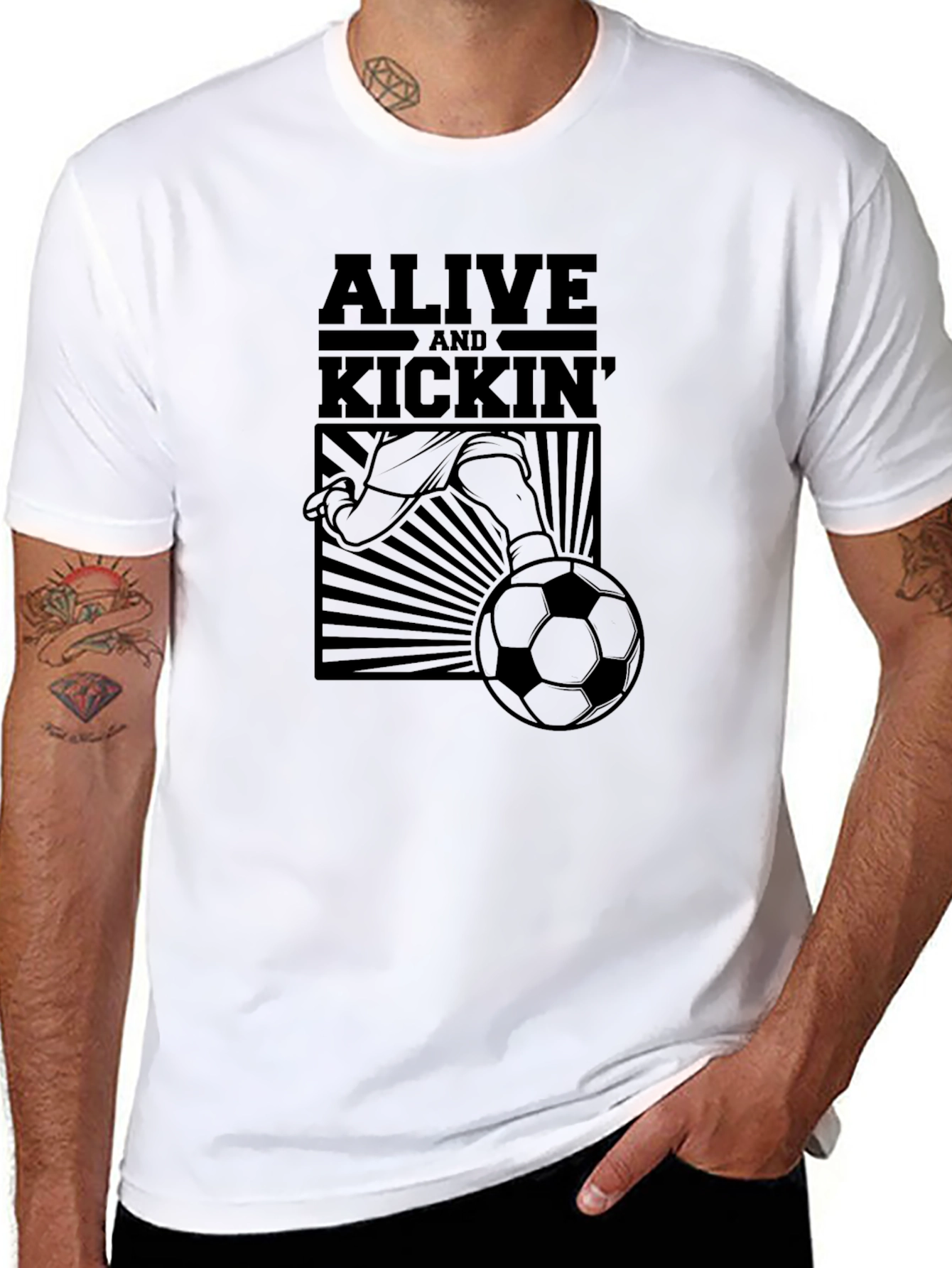 Alive and Kickin Soccer Graphic Tee