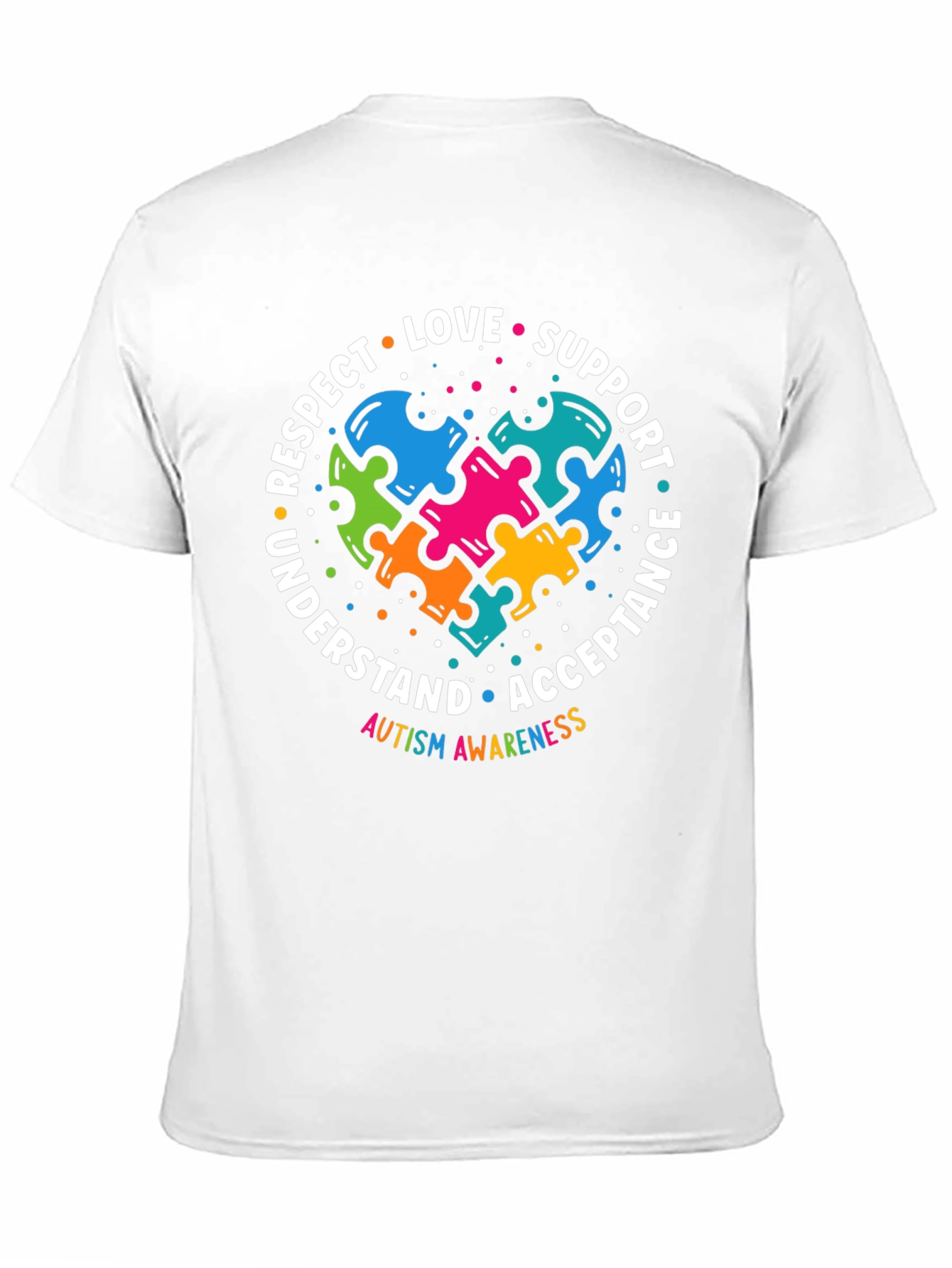 Autism Awareness Puzzle Heart Graphic T-Shirt