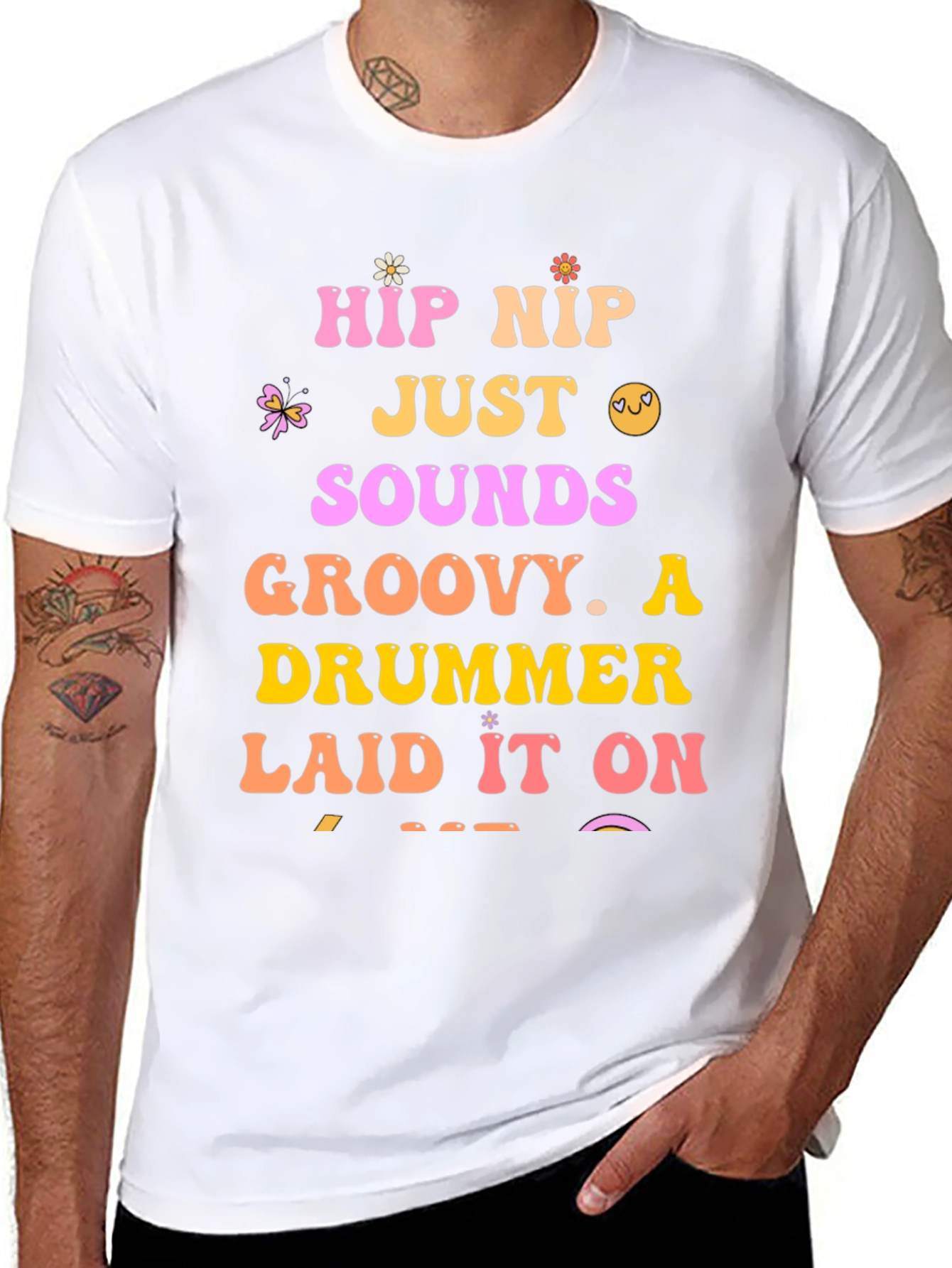 Groovy Drummer Graphic Tee