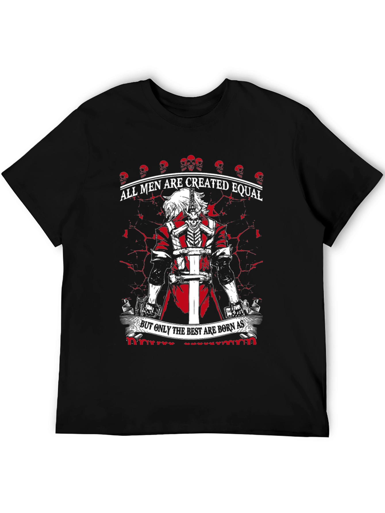 All Men Created Equal Black Graphic Tee