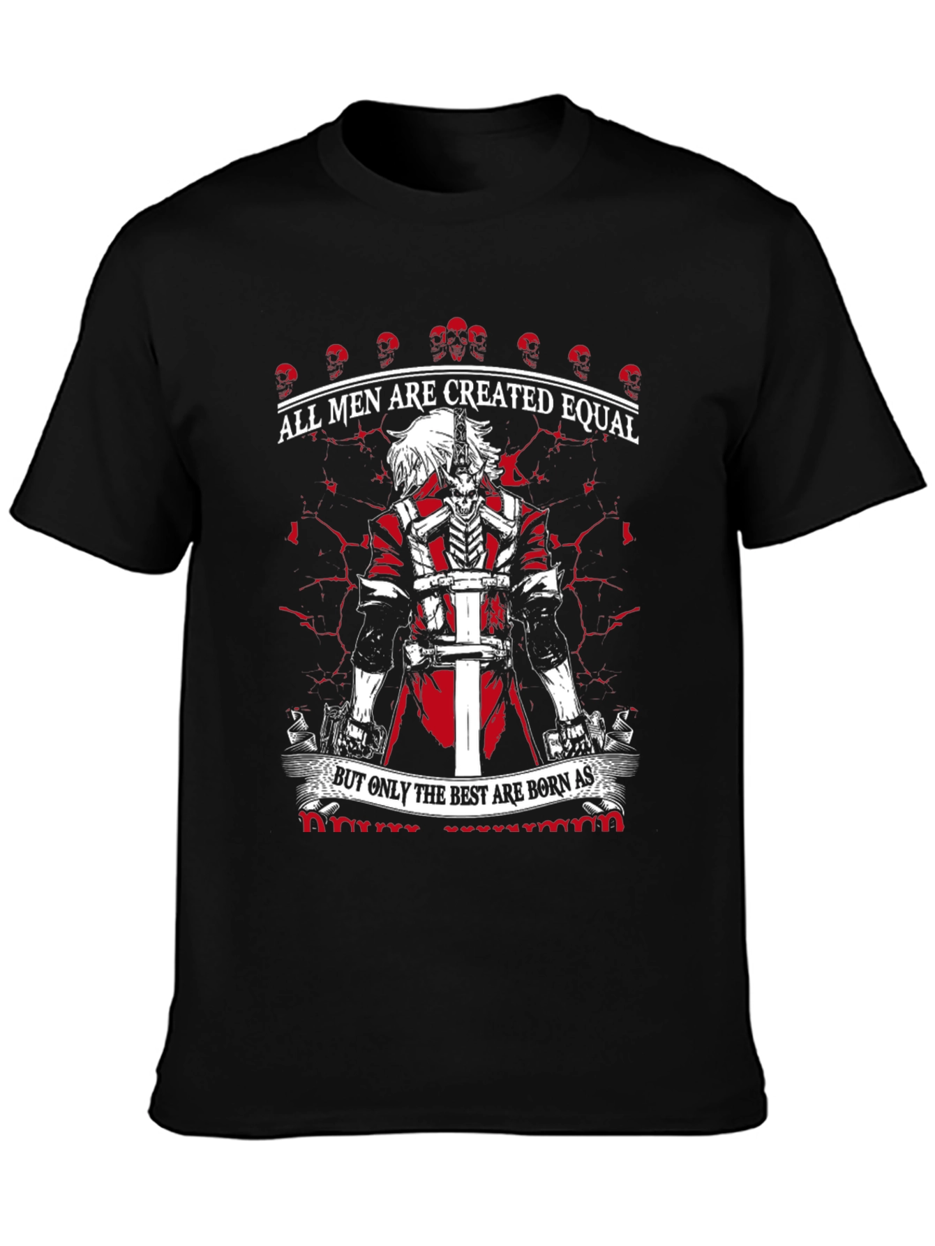 All Men Created Equal Black Graphic Tee