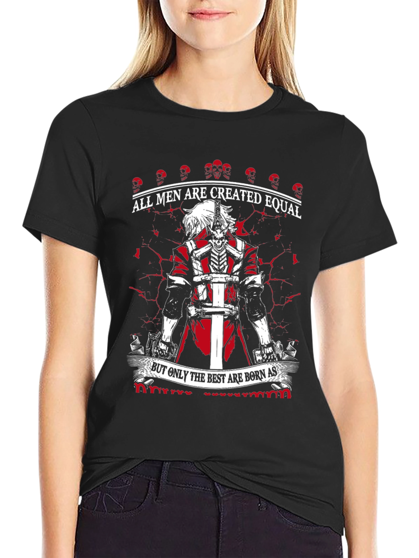 All Men Created Equal Black Graphic Tee