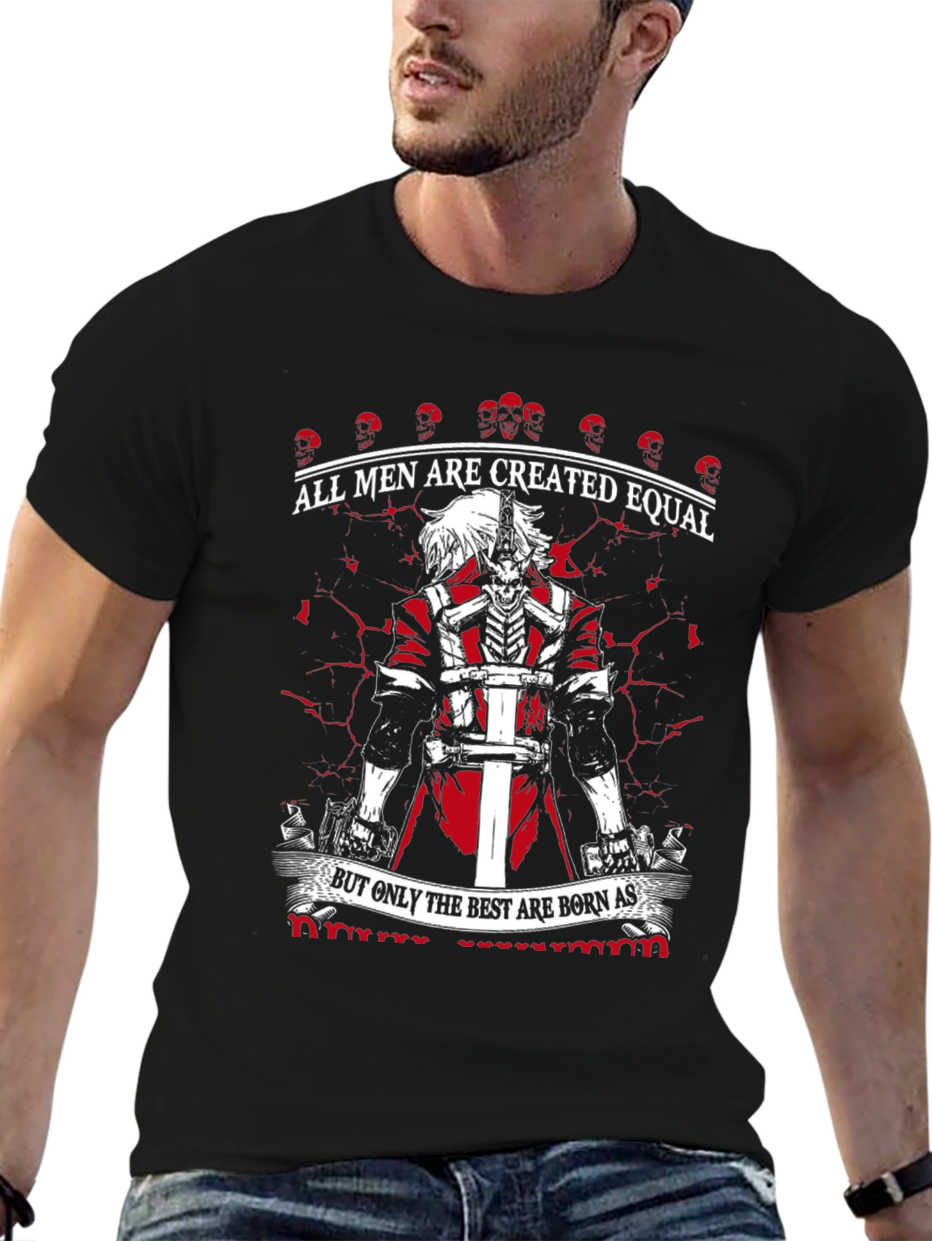 All Men Created Equal Black Graphic Tee