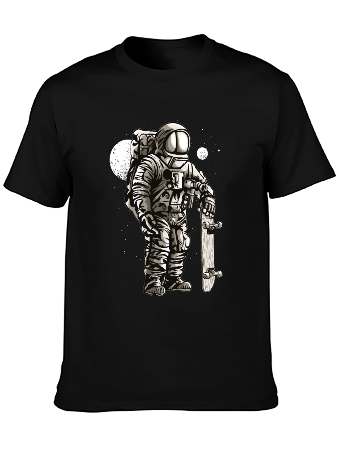 Astronaut Skateboarder Graphic T-Shirt
