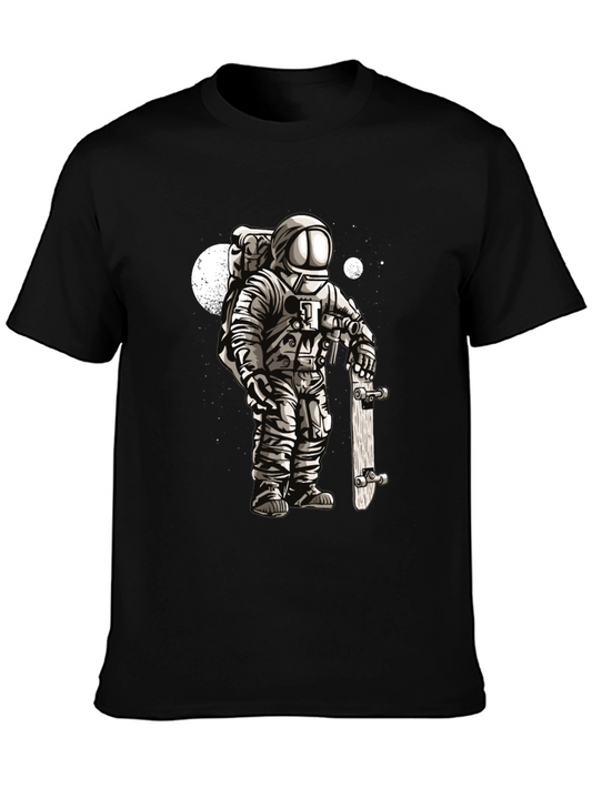 Astronaut Skateboarder Graphic T-Shirt