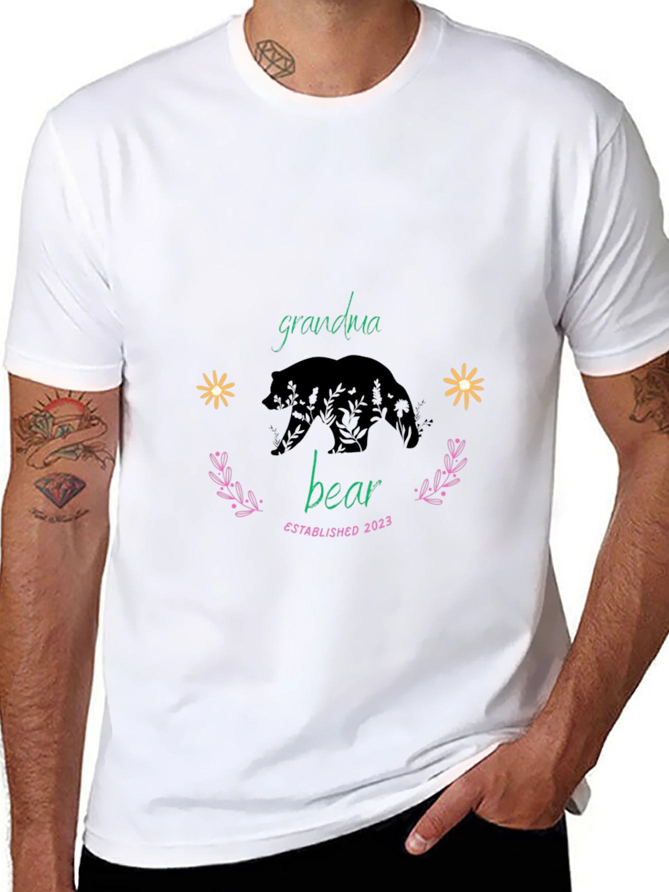 Grandma Bear Established 2023 T-Shirt