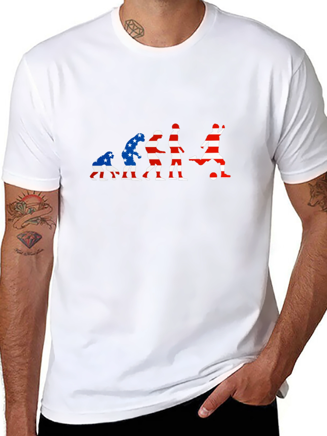USA Soccer Evolution Graphic T-Shirt