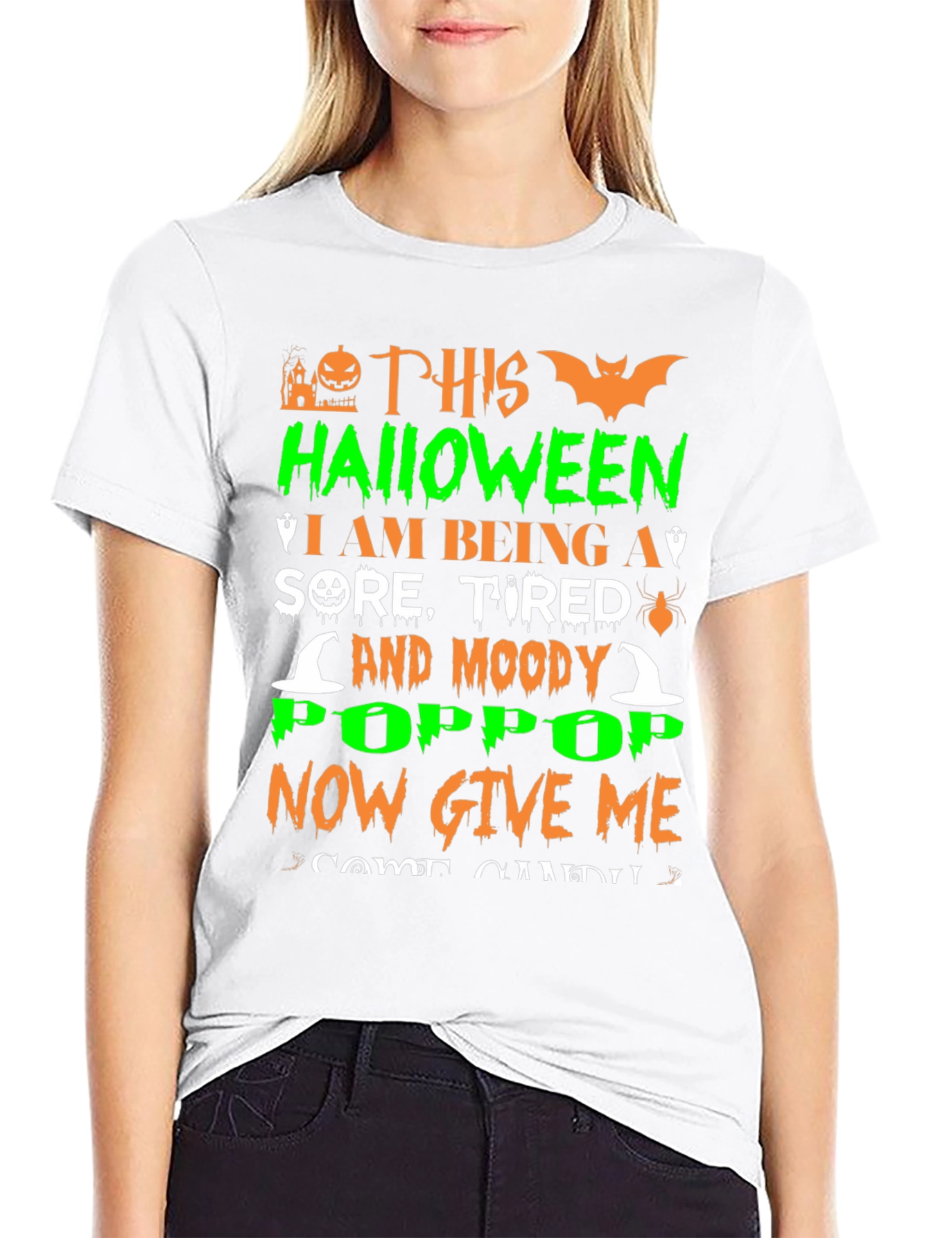 Halloween Sore Tired & Moody Pop Pop T-Shirt