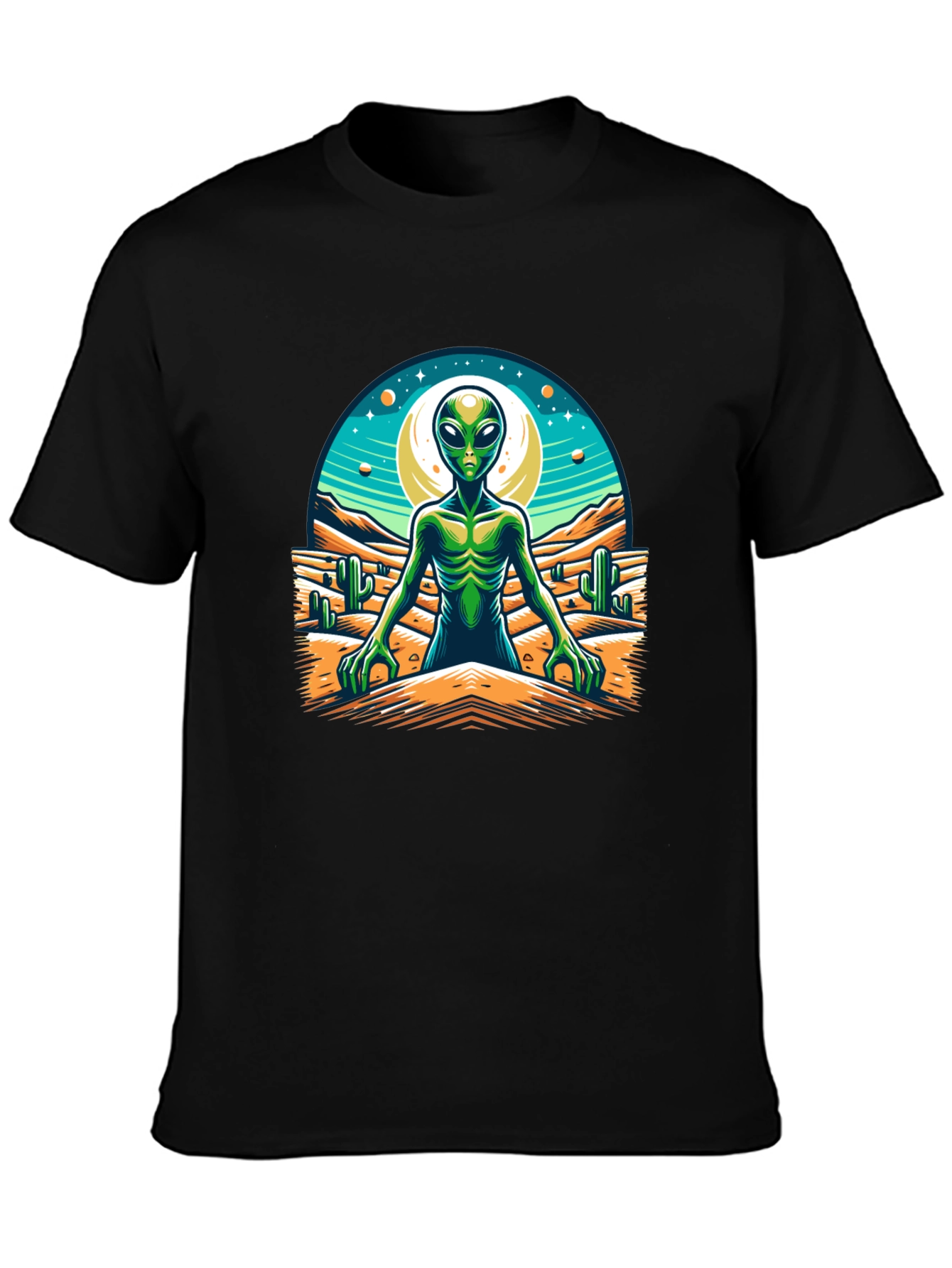 Alien Desert Graphic Tee - Black