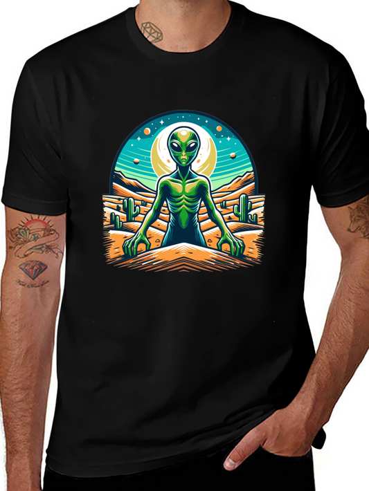 Alien Desert Graphic Tee - Black