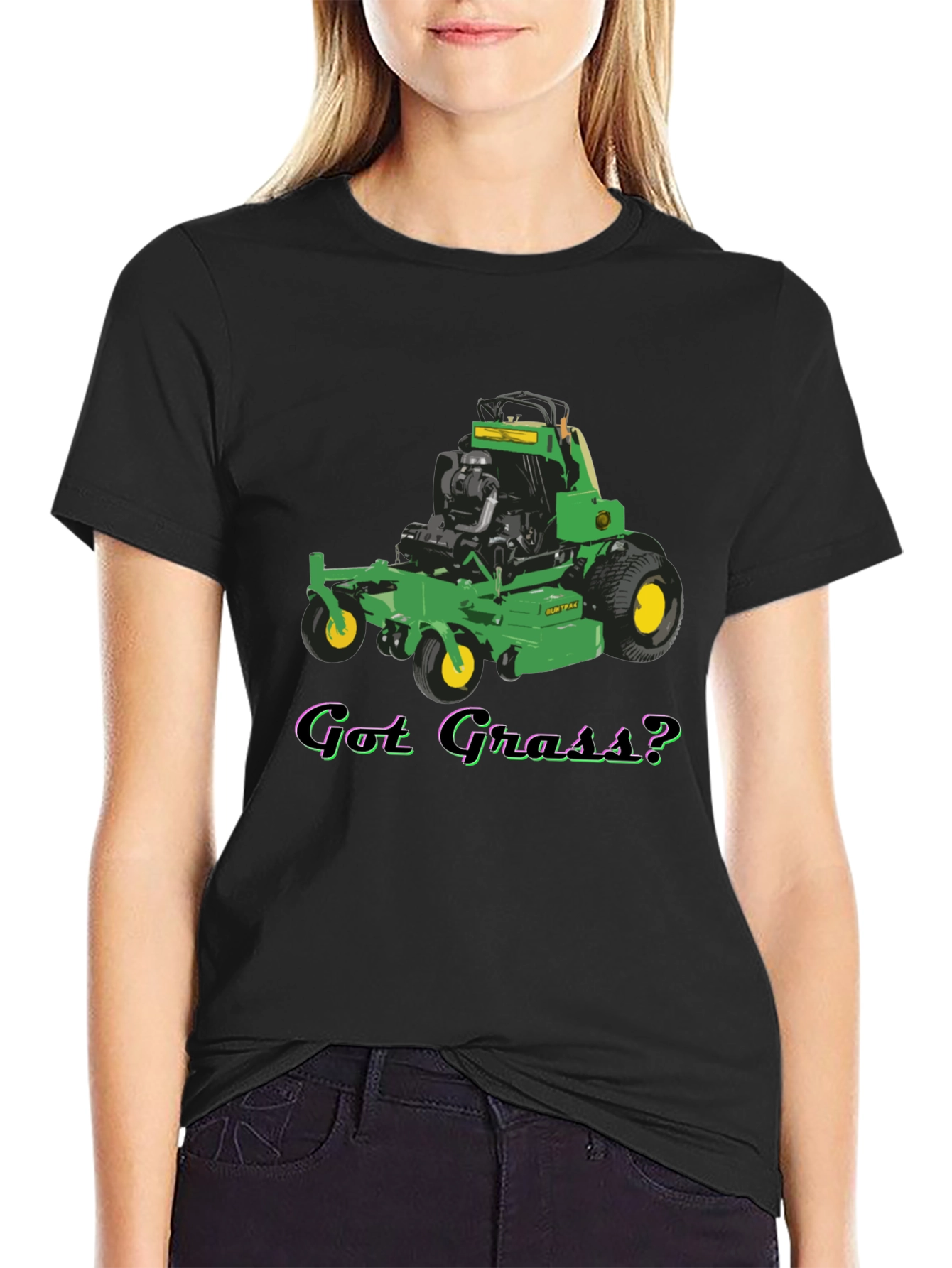 Got Grass? Lawn Mower Graphic T-Shirt