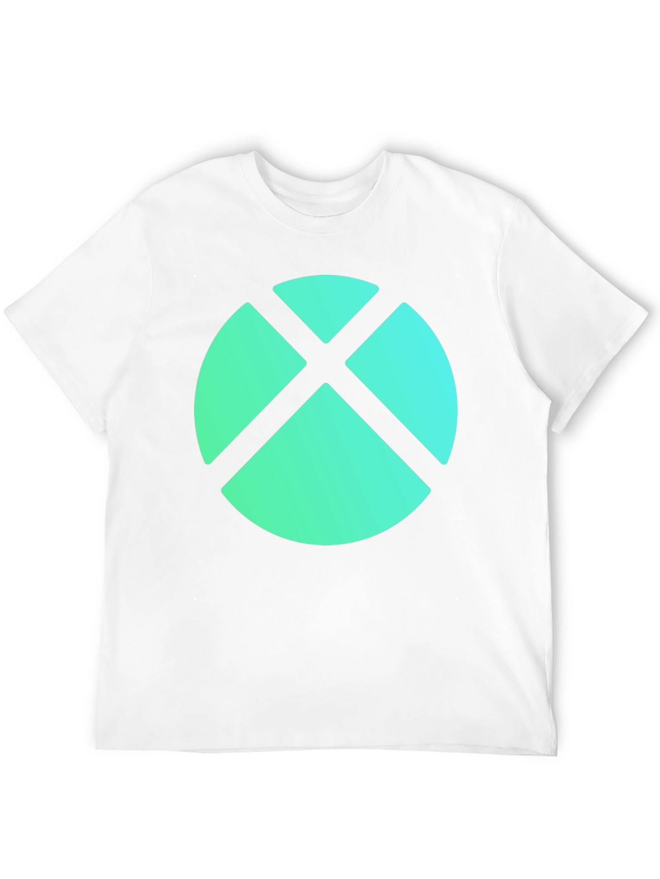 Abstract Geometric Graphic Tee - Modern Casual Wear