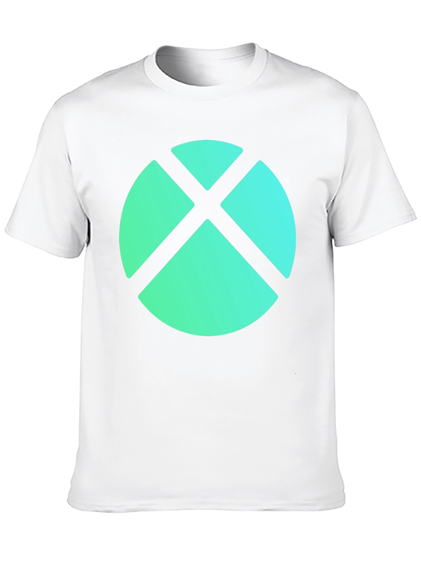 Abstract Geometric Graphic Tee - Modern Casual Wear