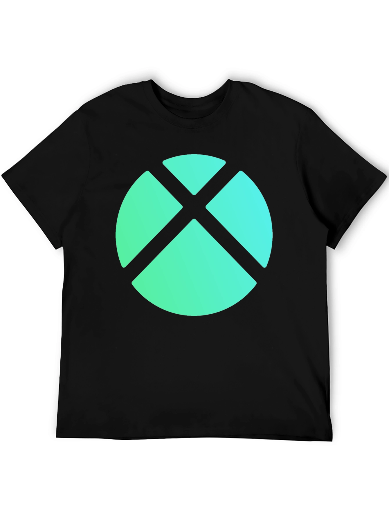 Abstract Geometric Graphic Tee - Modern Casual Wear
