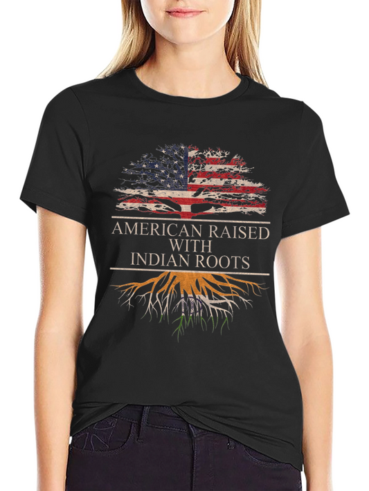 American Raised Indian Roots Graphic Tee