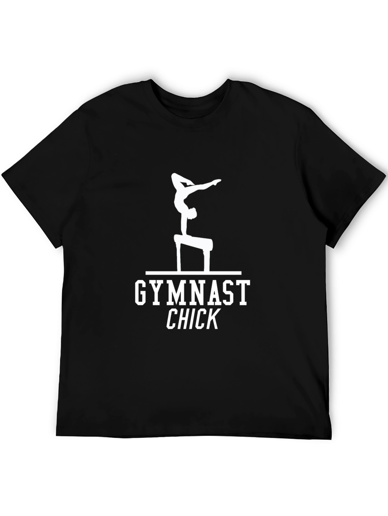 Gymnast Chick Black T-Shirt