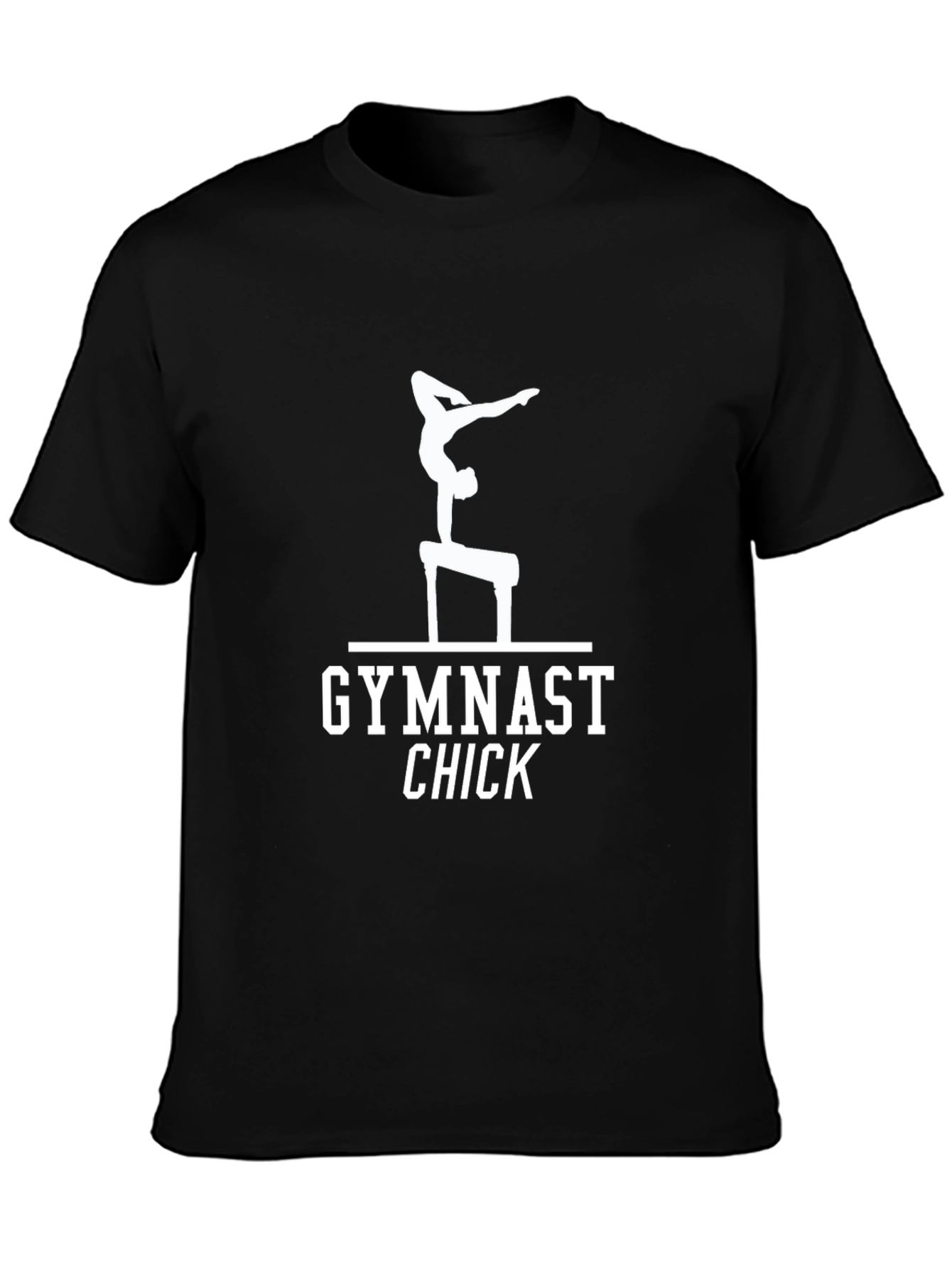 Gymnast Chick Black T-Shirt