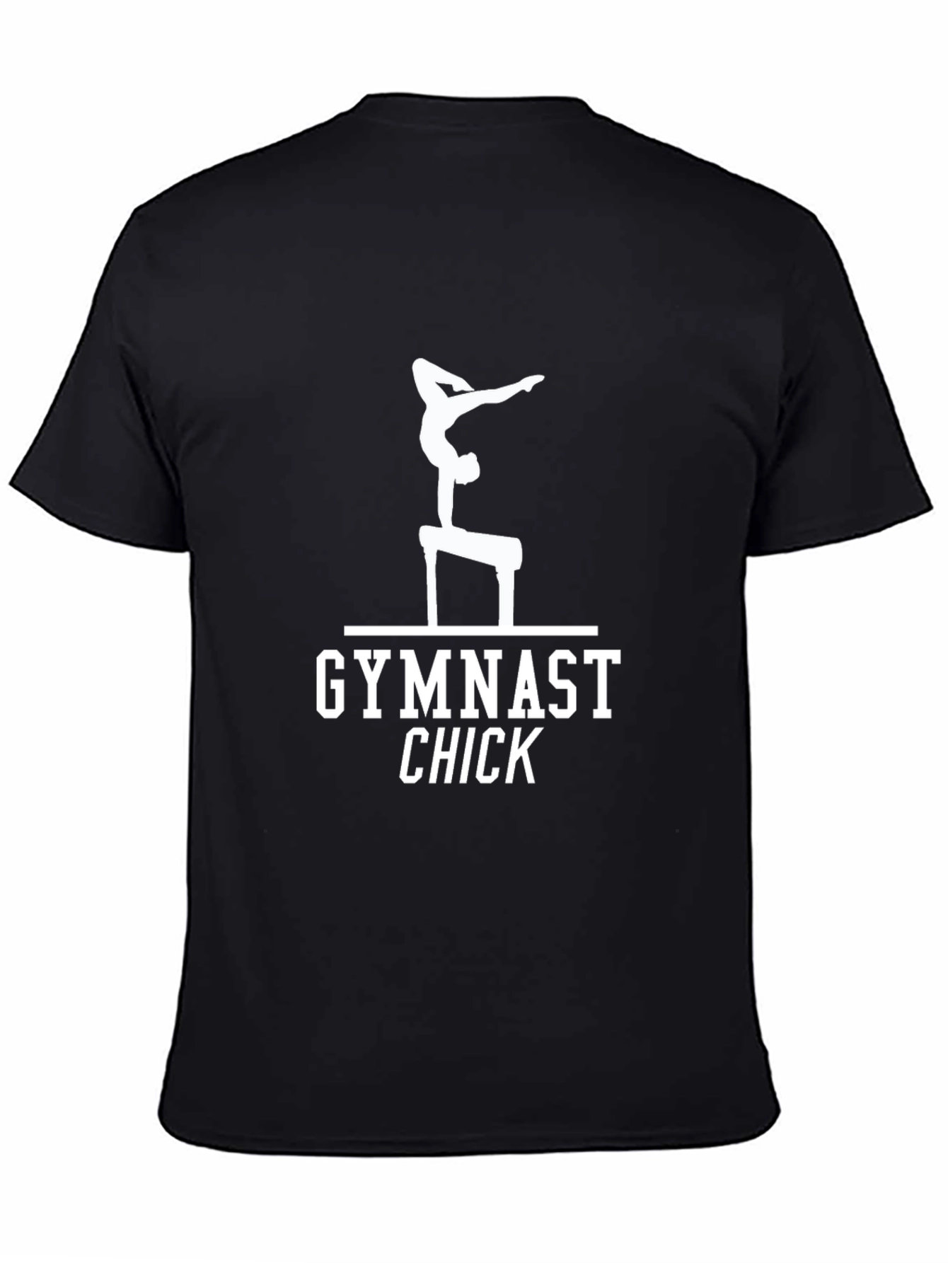 Gymnast Chick Black T-Shirt