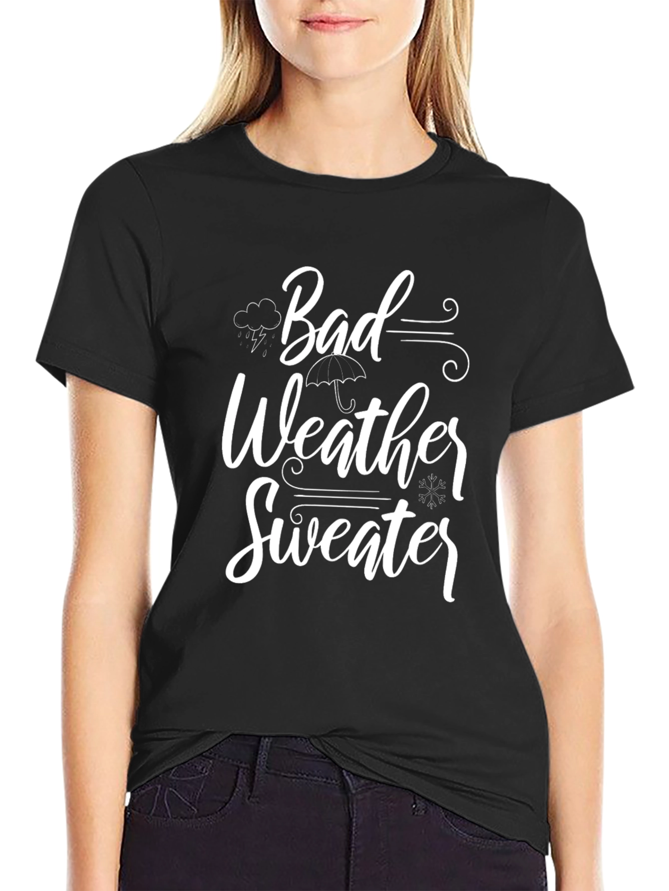 Bad Weather Sweater Graphic Tee