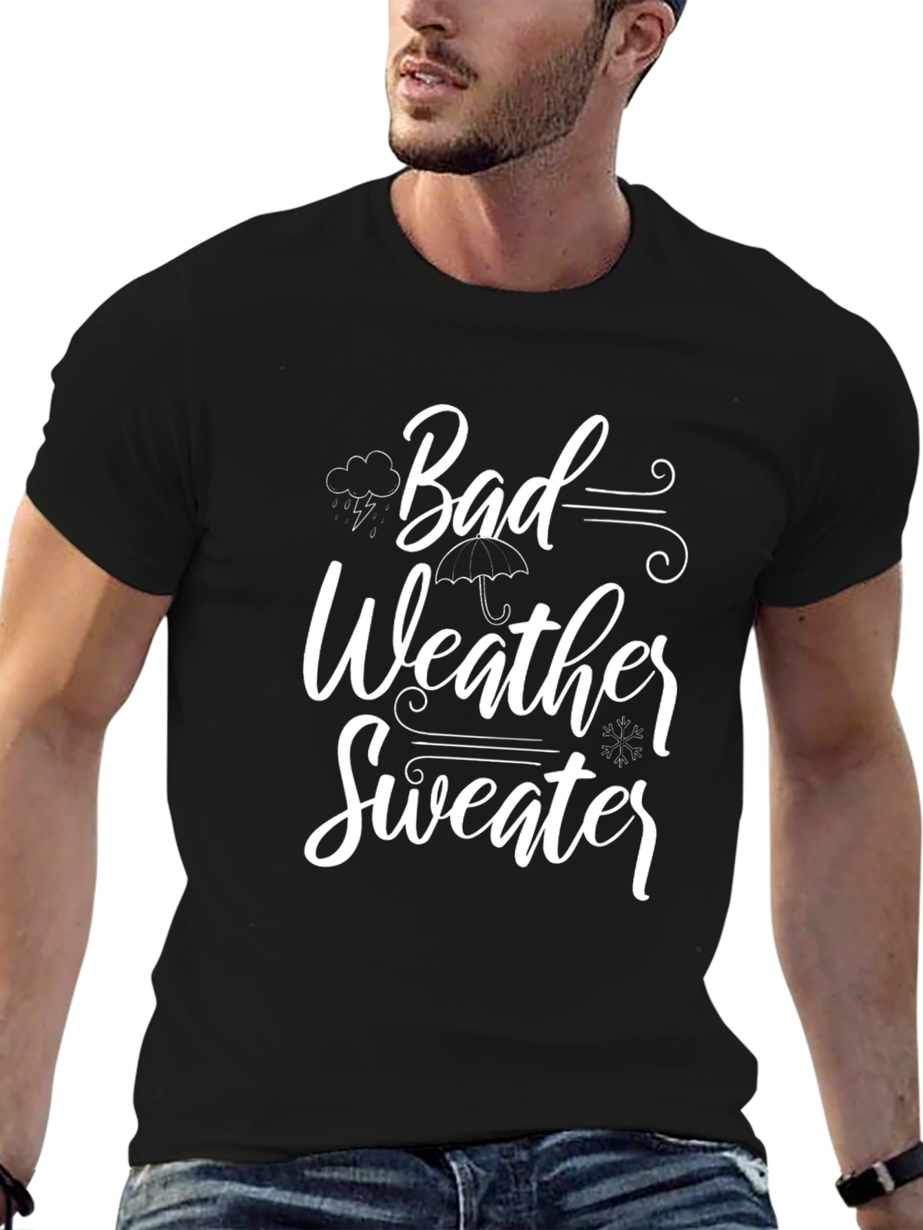 Bad Weather Sweater Graphic Tee