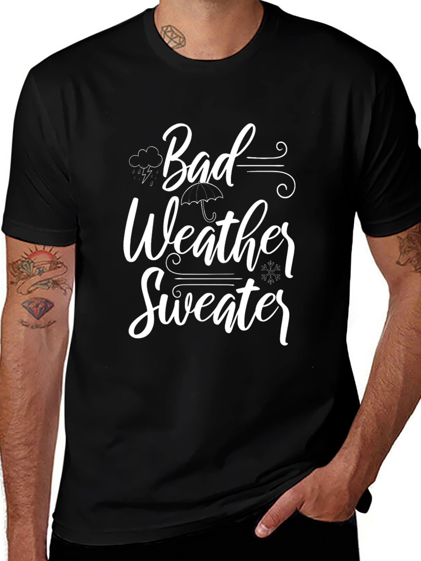 Bad Weather Sweater Graphic Tee