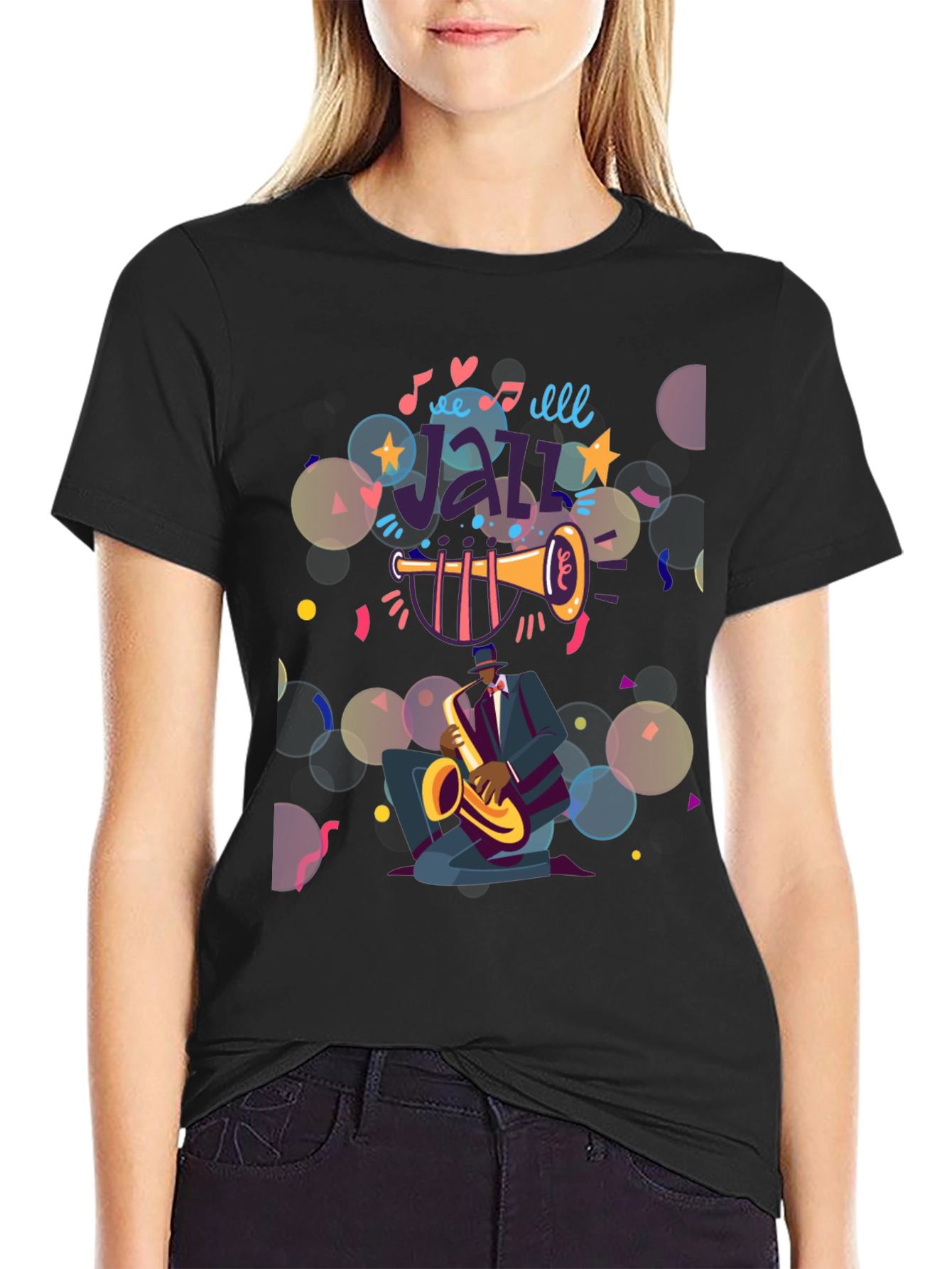 Jazz Musician Graphic Tee - Cool & Comfortable