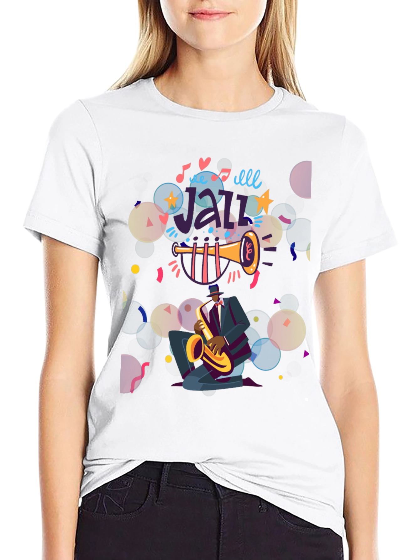 Jazz Musician Graphic Tee - Cool & Comfortable
