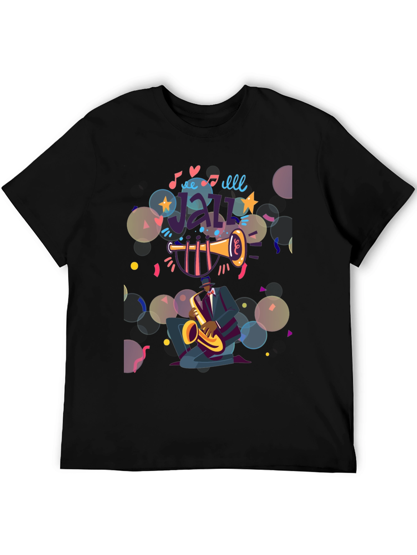 Jazz Musician Graphic Tee - Cool & Comfortable