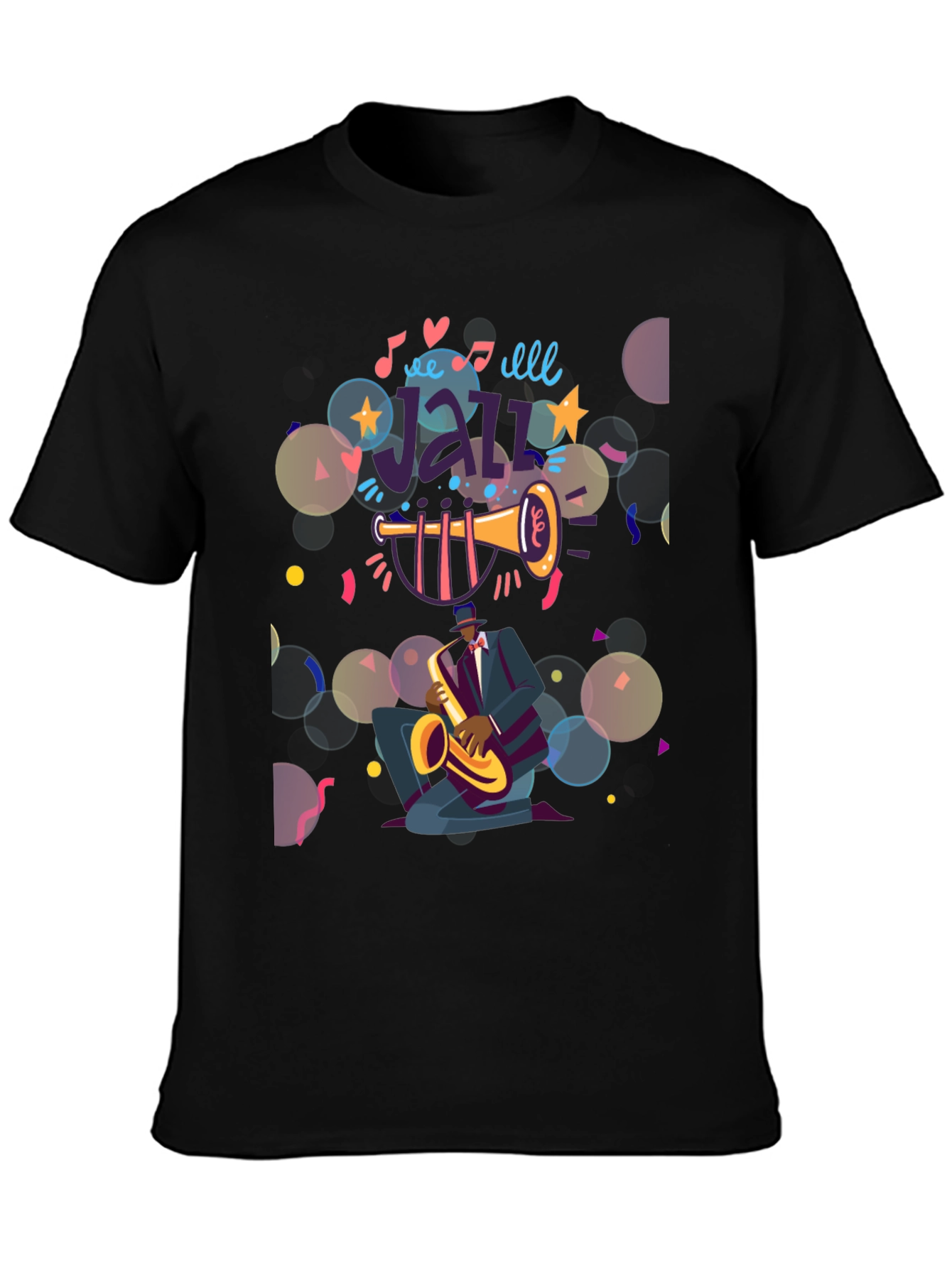 Jazz Musician Graphic Tee - Cool & Comfortable