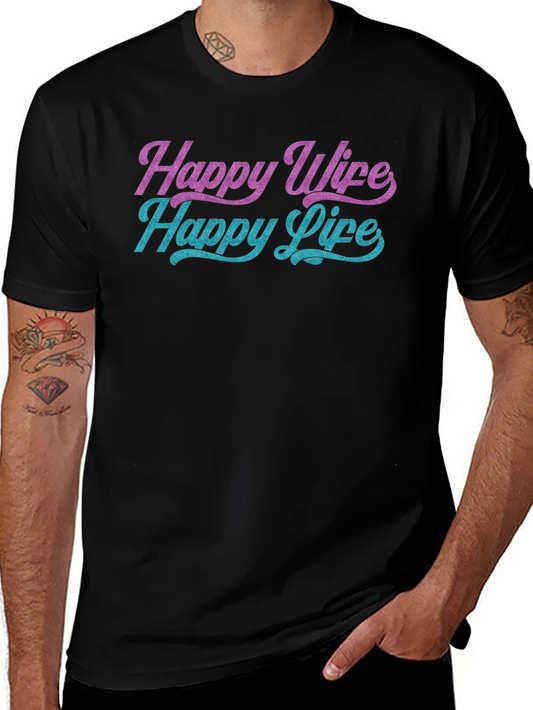 Happy Wife Happy Life Graphic Tee