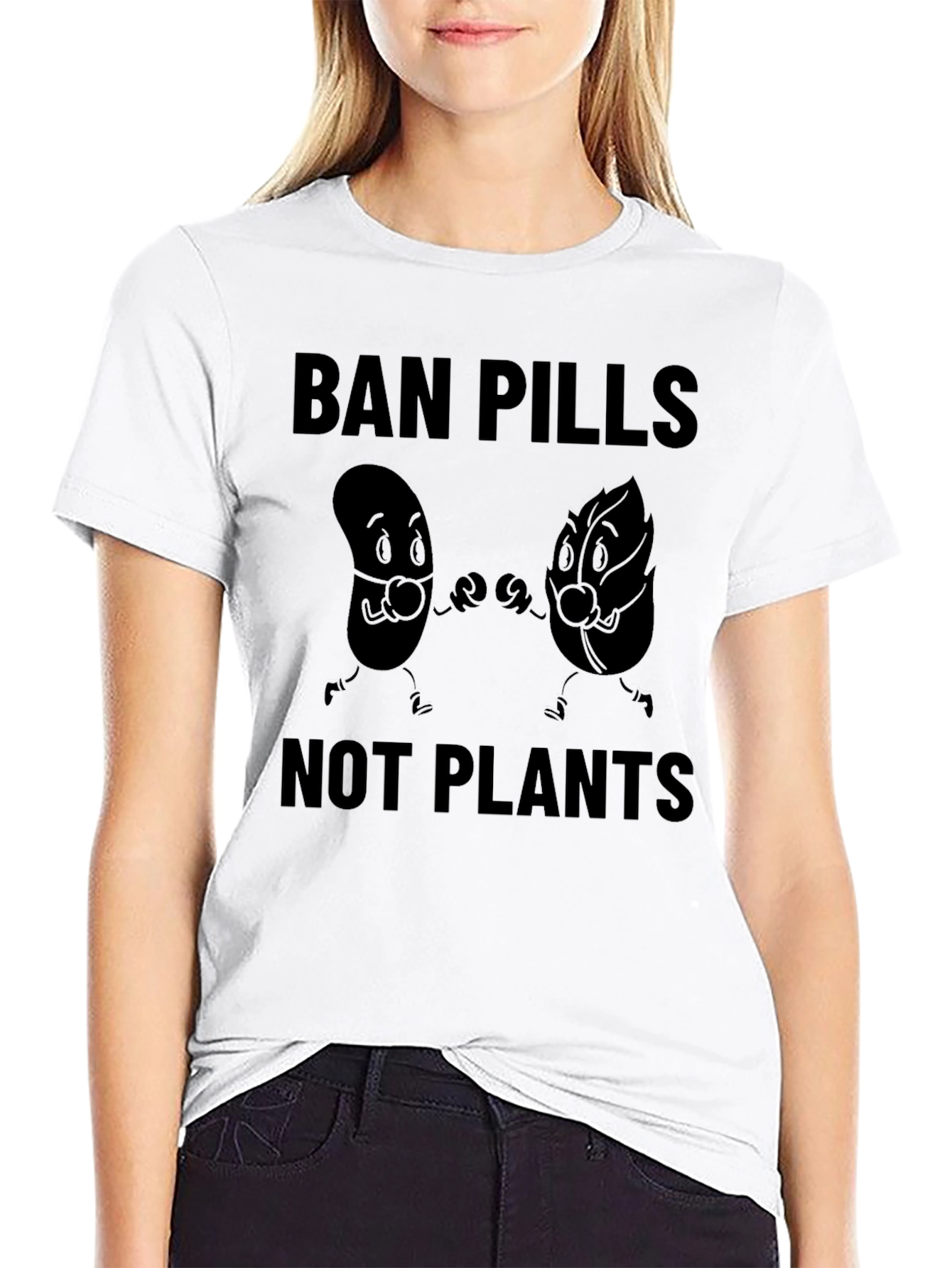 Ban Pills Not Plants Graphic T-Shirt