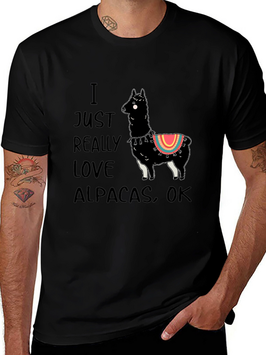 Alpaca Lovers Black T-Shirt