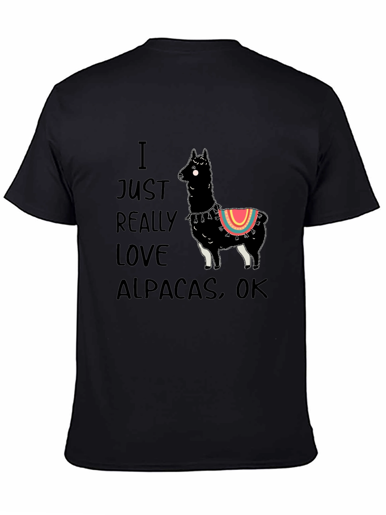Alpaca Lovers Black T-Shirt