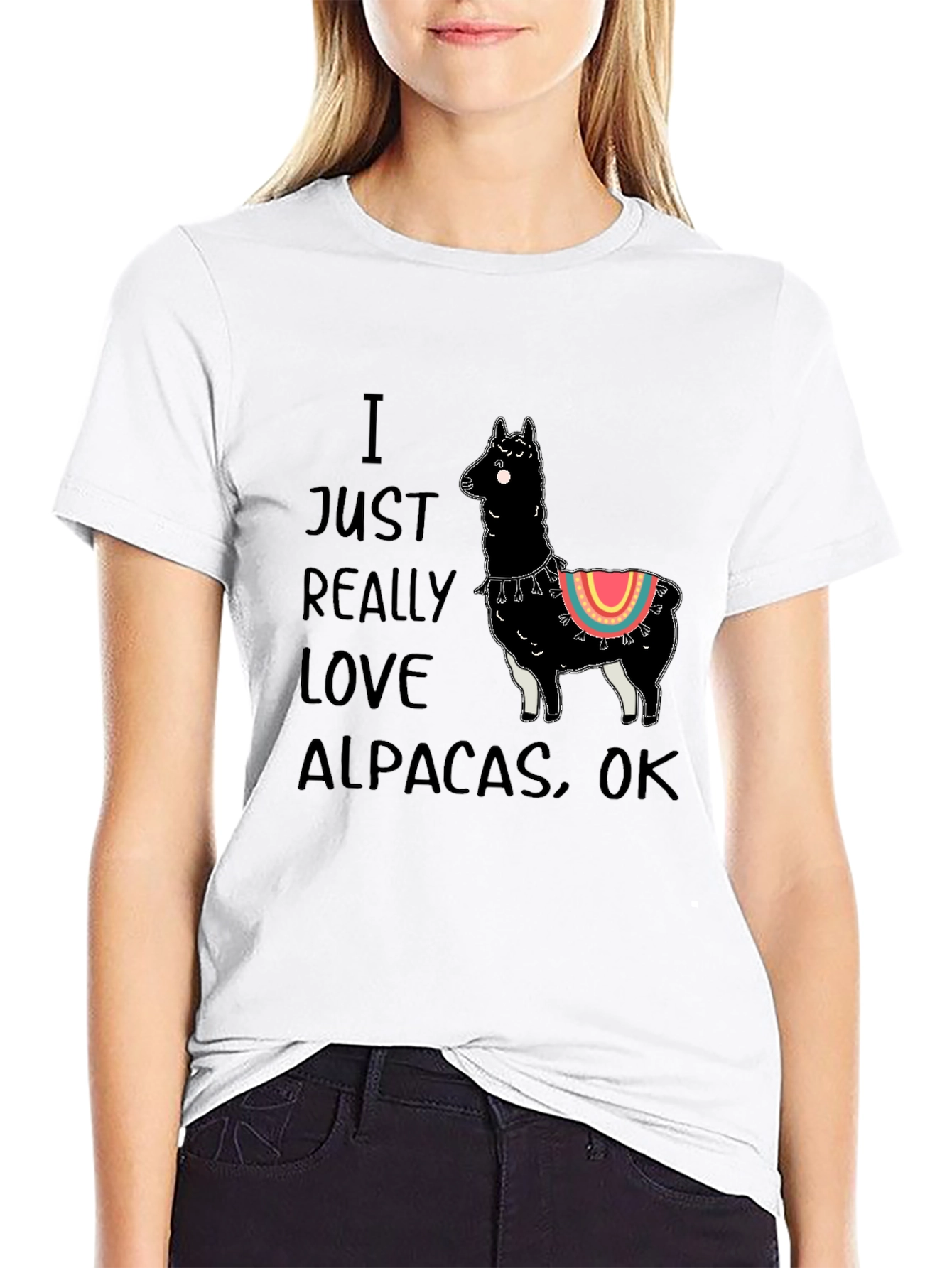 Alpaca Lovers Black T-Shirt