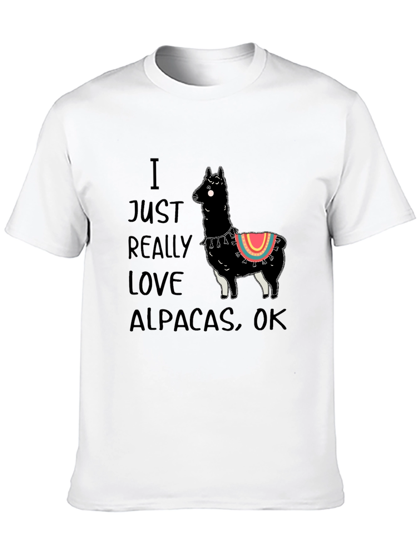 Alpaca Lovers Black T-Shirt