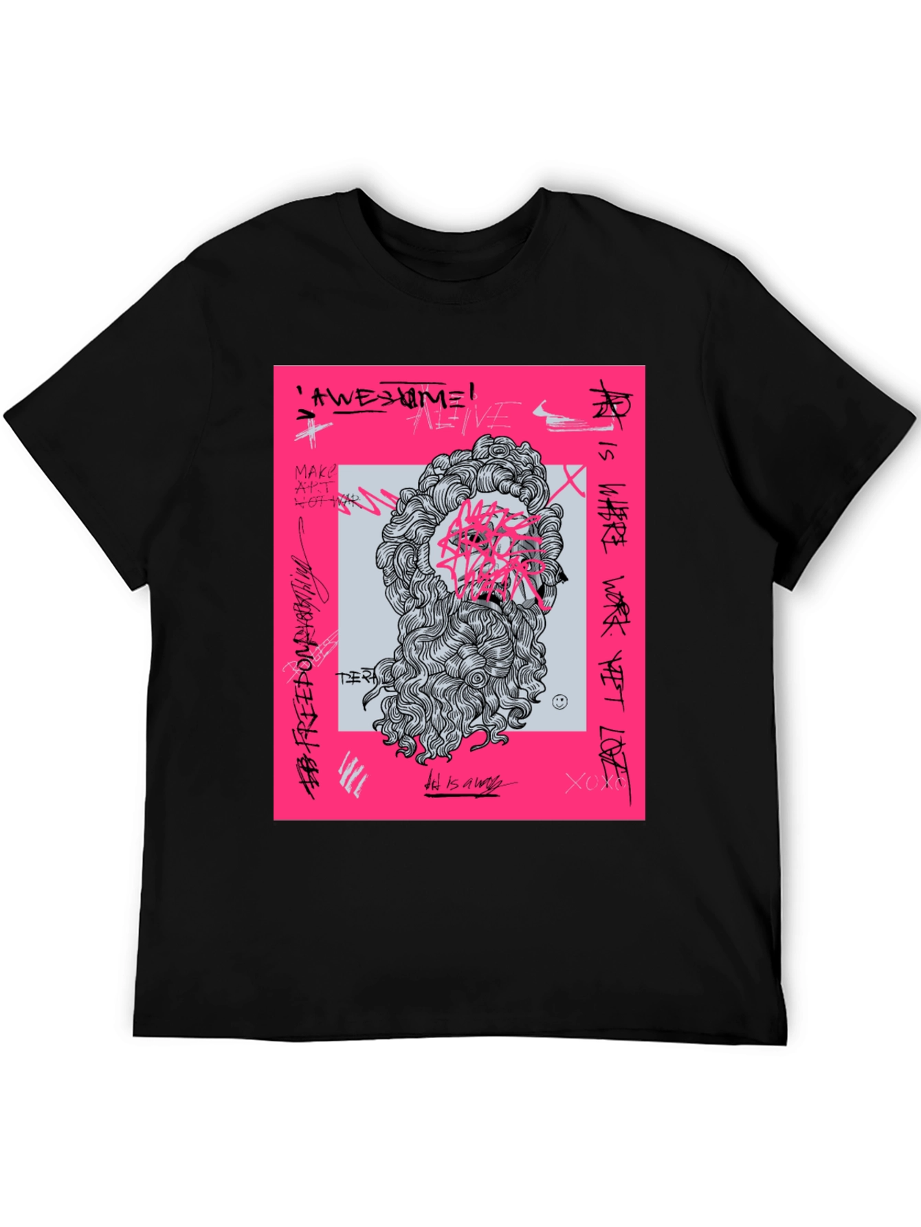 Graffiti Art Tee - Modern Streetwear T-Shirt