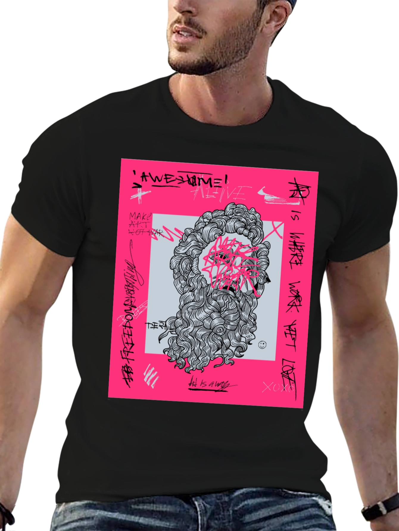 Graffiti Art Tee - Modern Streetwear T-Shirt