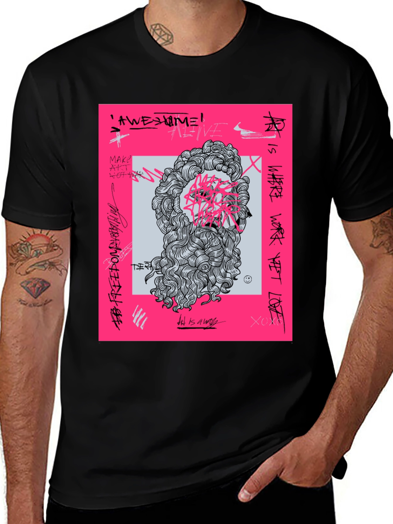 Graffiti Art Tee - Modern Streetwear T-Shirt