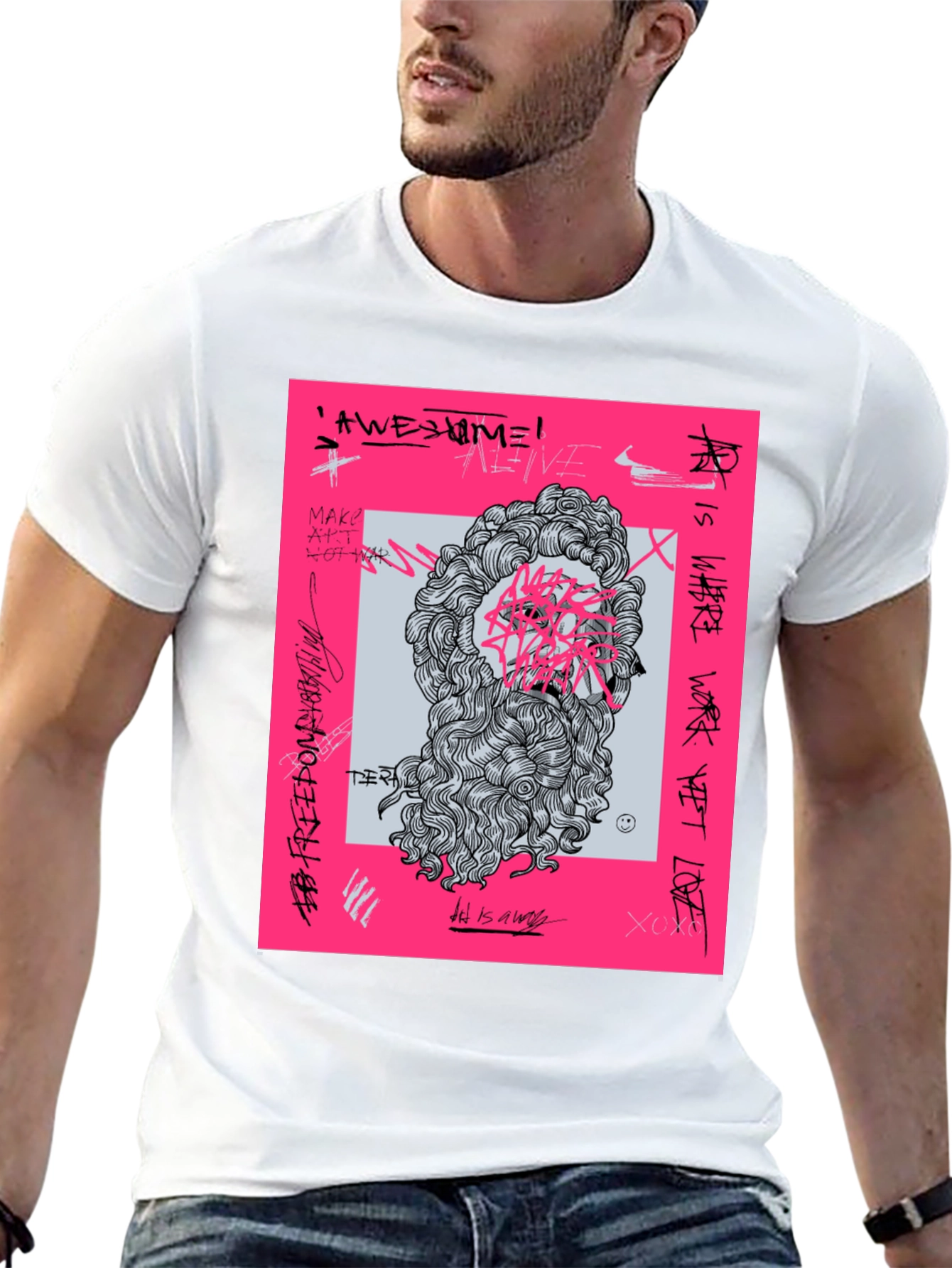 Graffiti Art Tee - Modern Streetwear T-Shirt