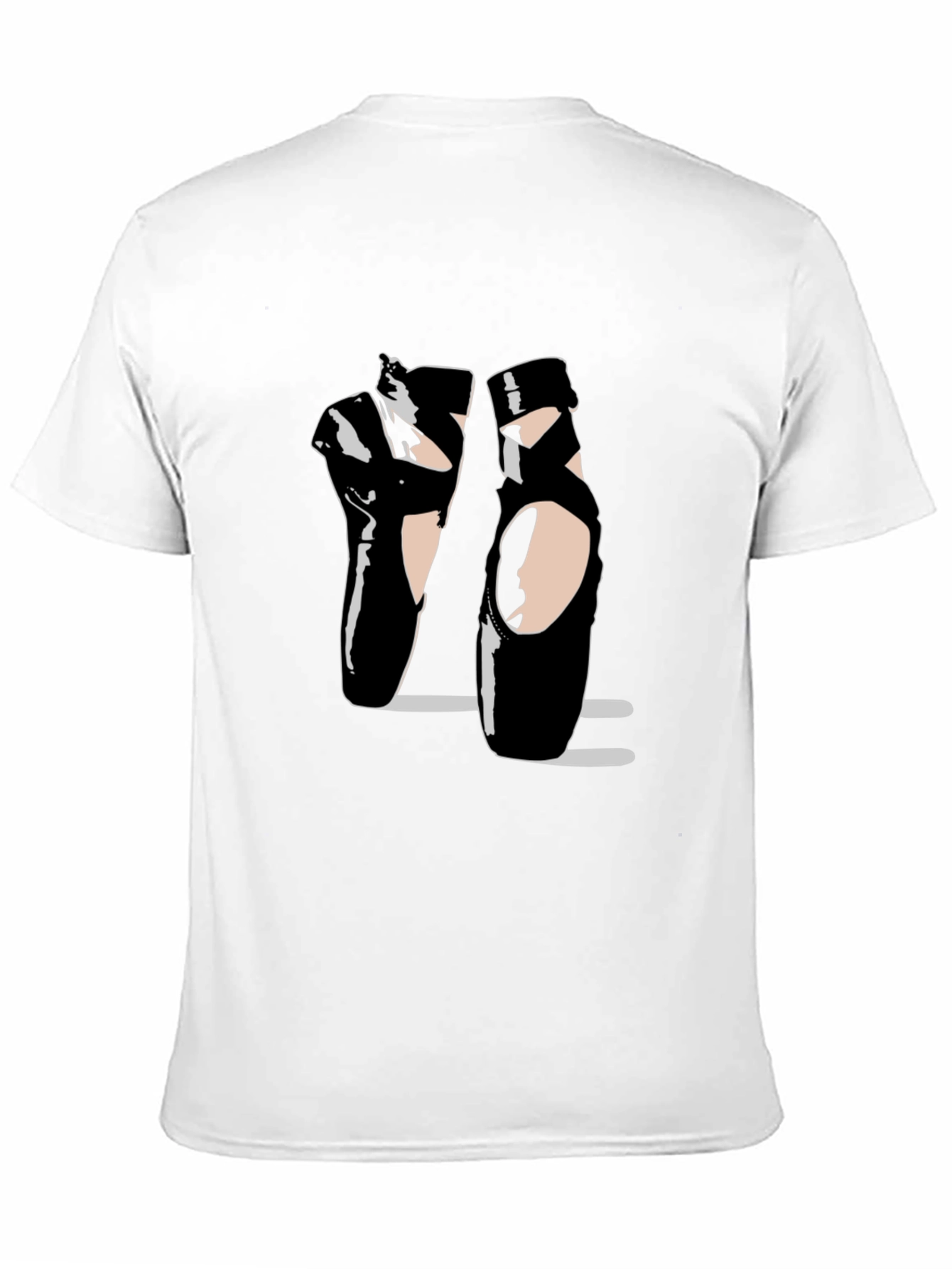 Ballet Pointe Shoes Black T-Shirt Dance Design