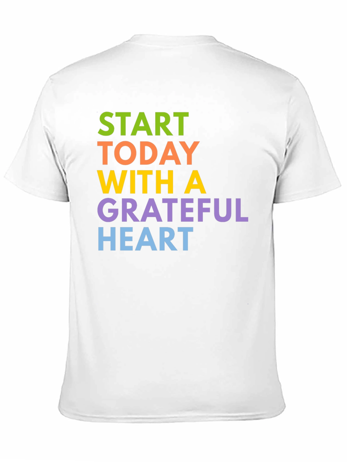 Grateful Heart Graphic Tee - Positive Vibes Black T-Shirt