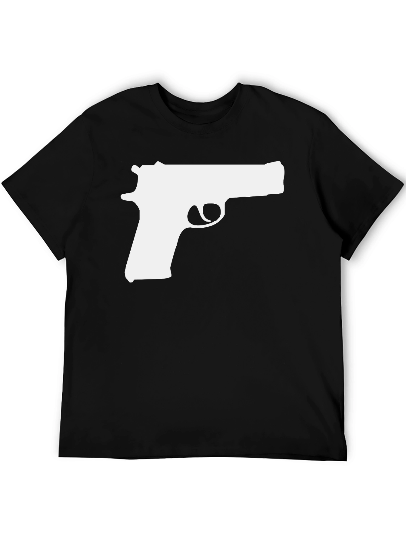 Gun Graphic T-Shirt - Bold Statement Tee