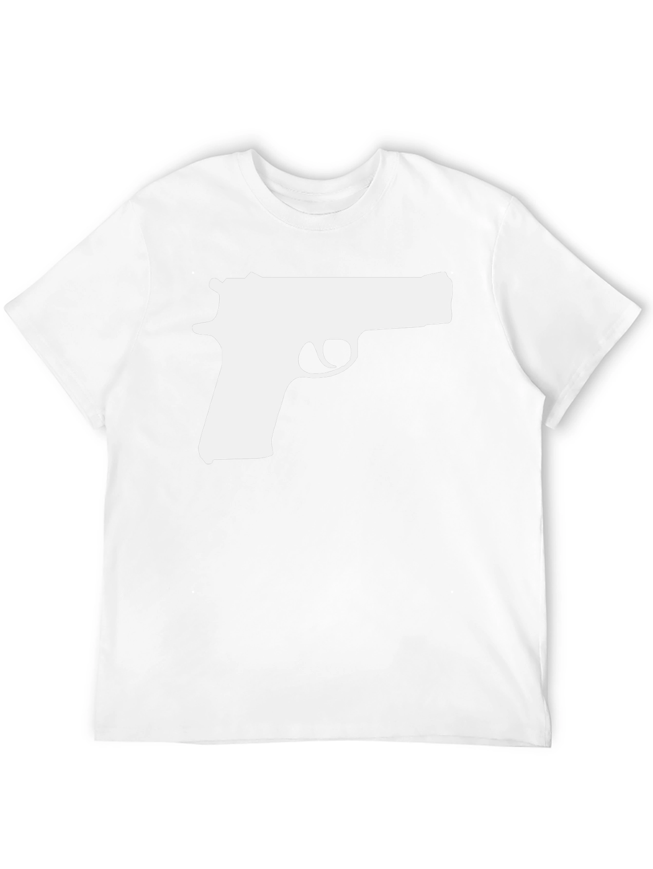 Gun Graphic T-Shirt - Bold Statement Tee