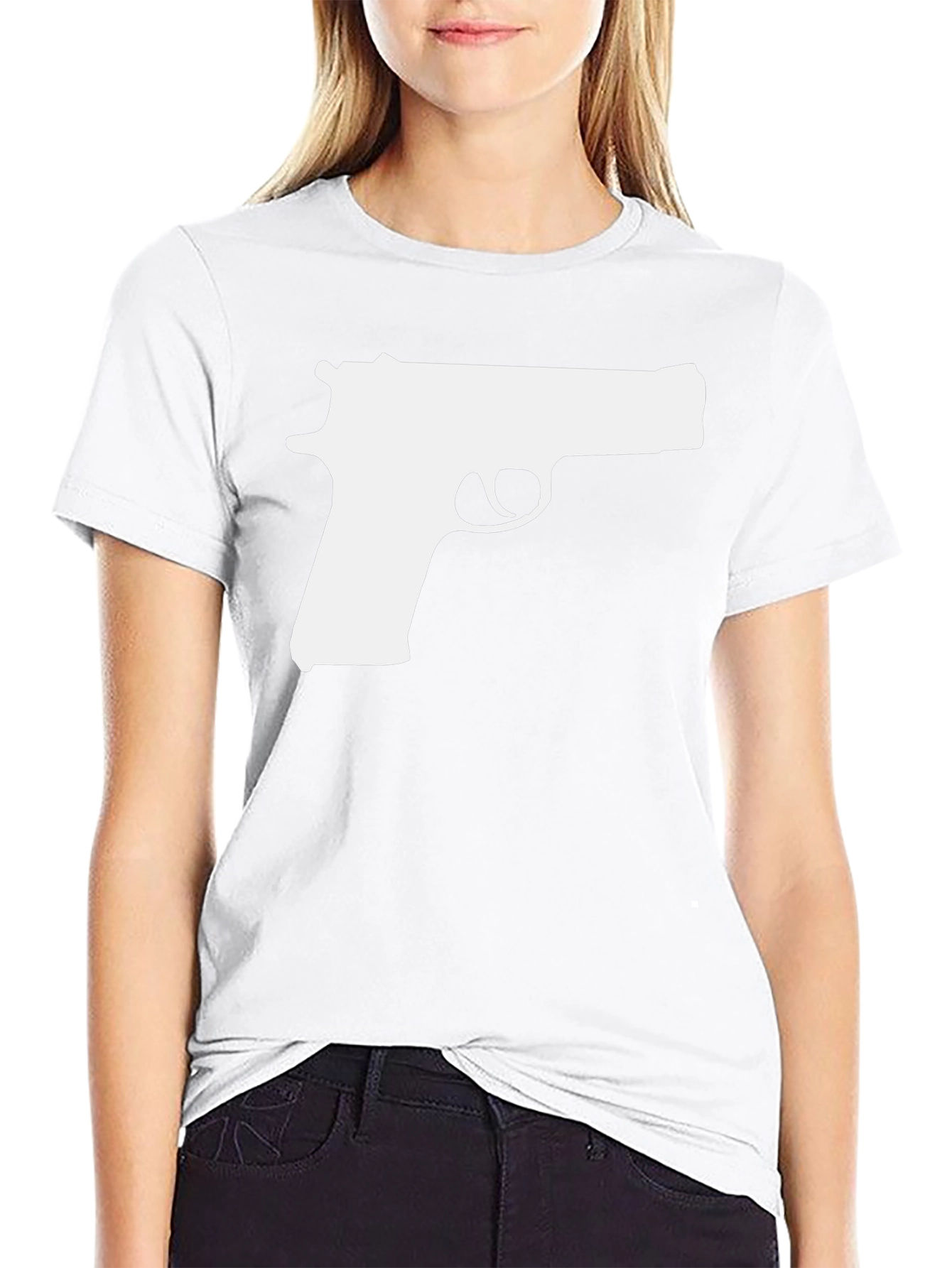 Gun Graphic T-Shirt - Bold Statement Tee