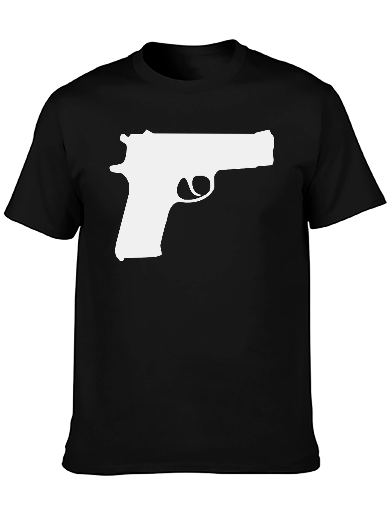 Gun Graphic T-Shirt - Bold Statement Tee