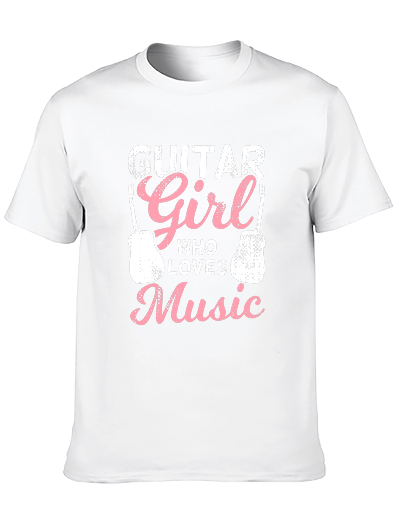 Guitar Girl Music Lover Graphic T-Shirt