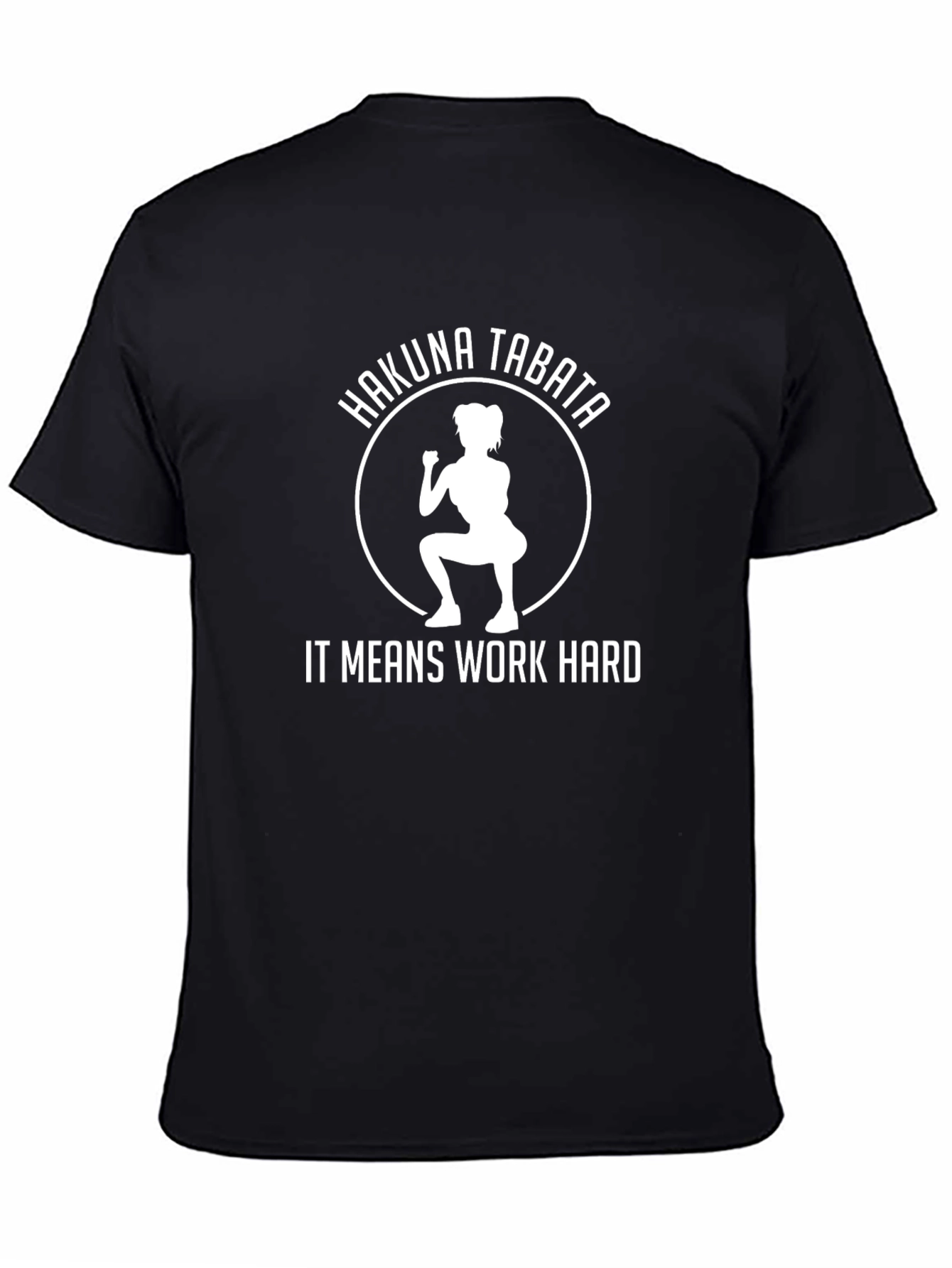 Hakuna Tabata Mens Black Graphic T-Shirt